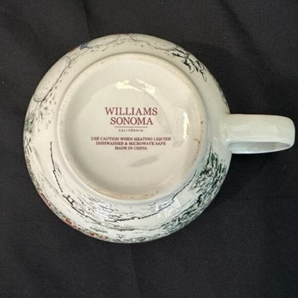 Williams Sonoma Large Christmas Winter Snowman Hot Chocolate Latte Mug - Picture 6 of 7